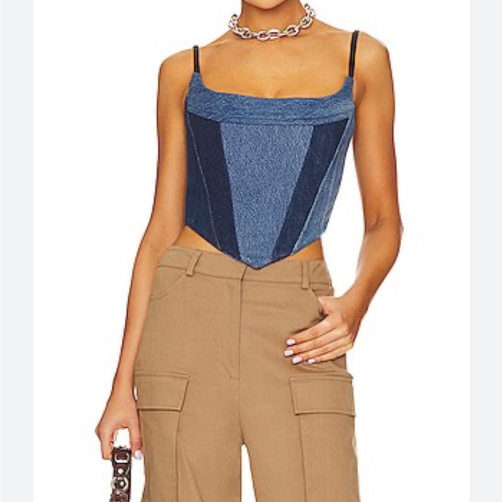 EB DENIM POLKA CORSET UPFYCLED